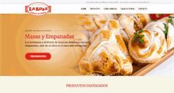 Desktop Screenshot of empanadaslakosa.cl